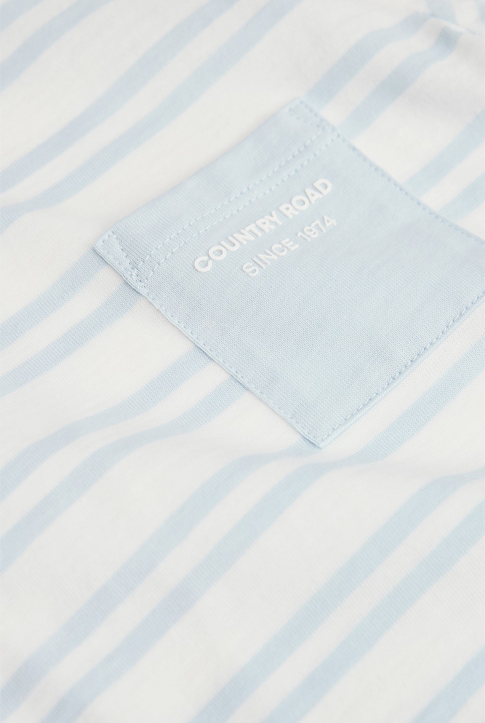 Organically Grown Cotton Stripe Pocket T-Shirt