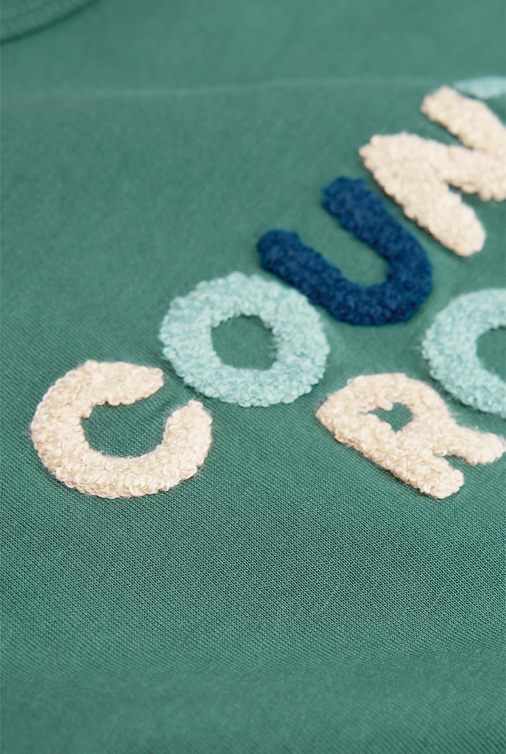 Organically Grown Cotton Boucle Logo T-Shirt