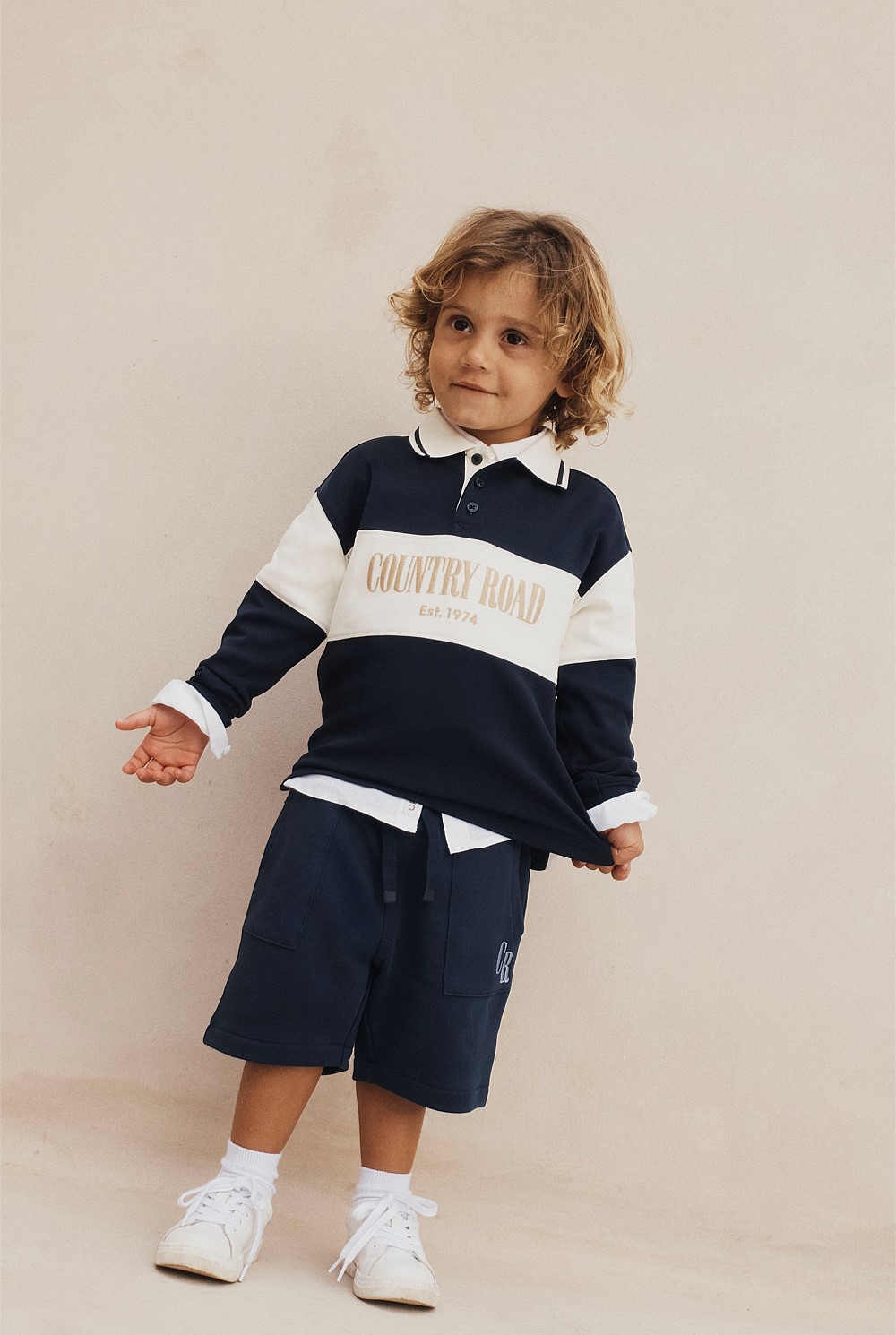 Organically Grown Cotton Stripe Rugby Top