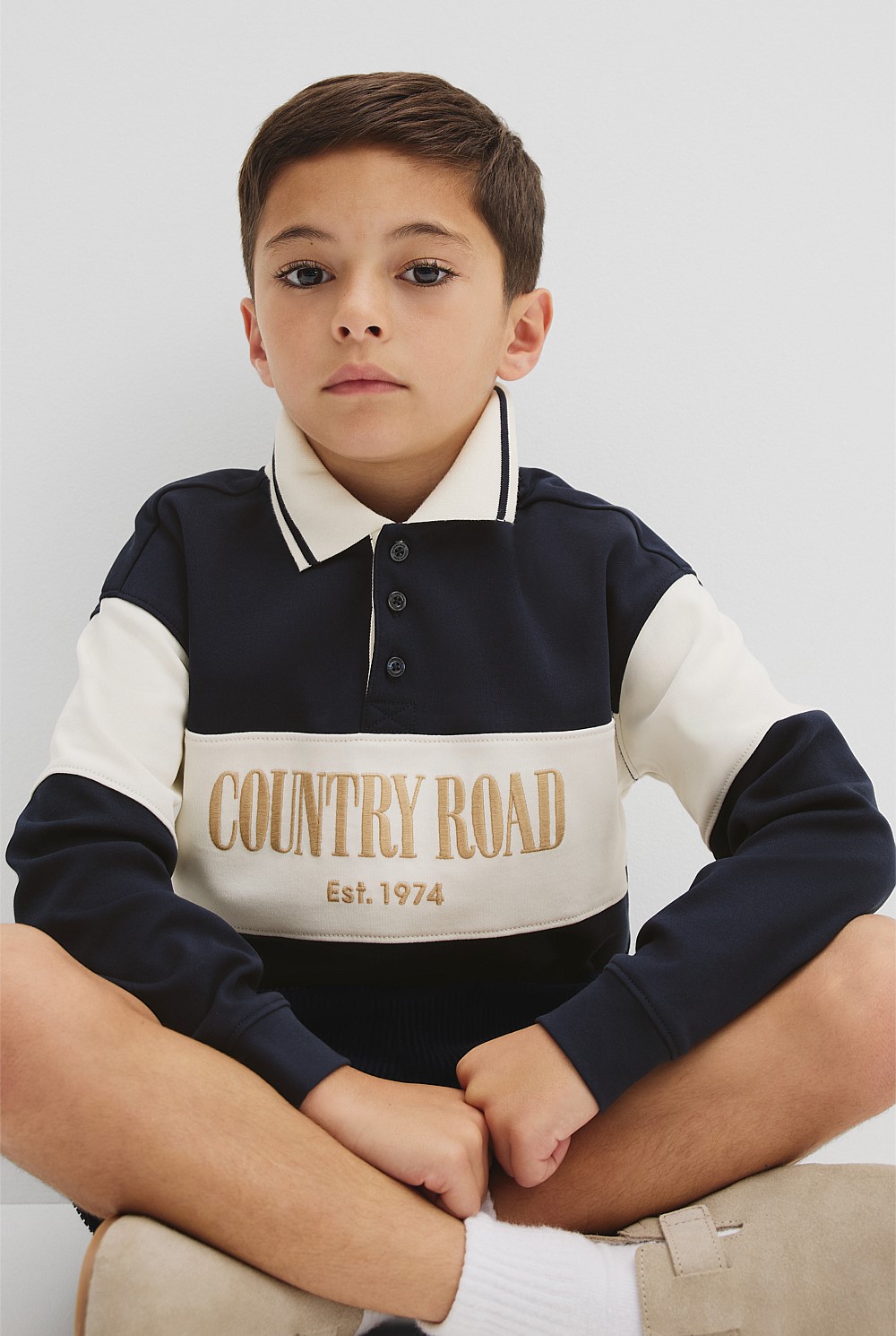 Organically Grown Cotton Stripe Rugby Top