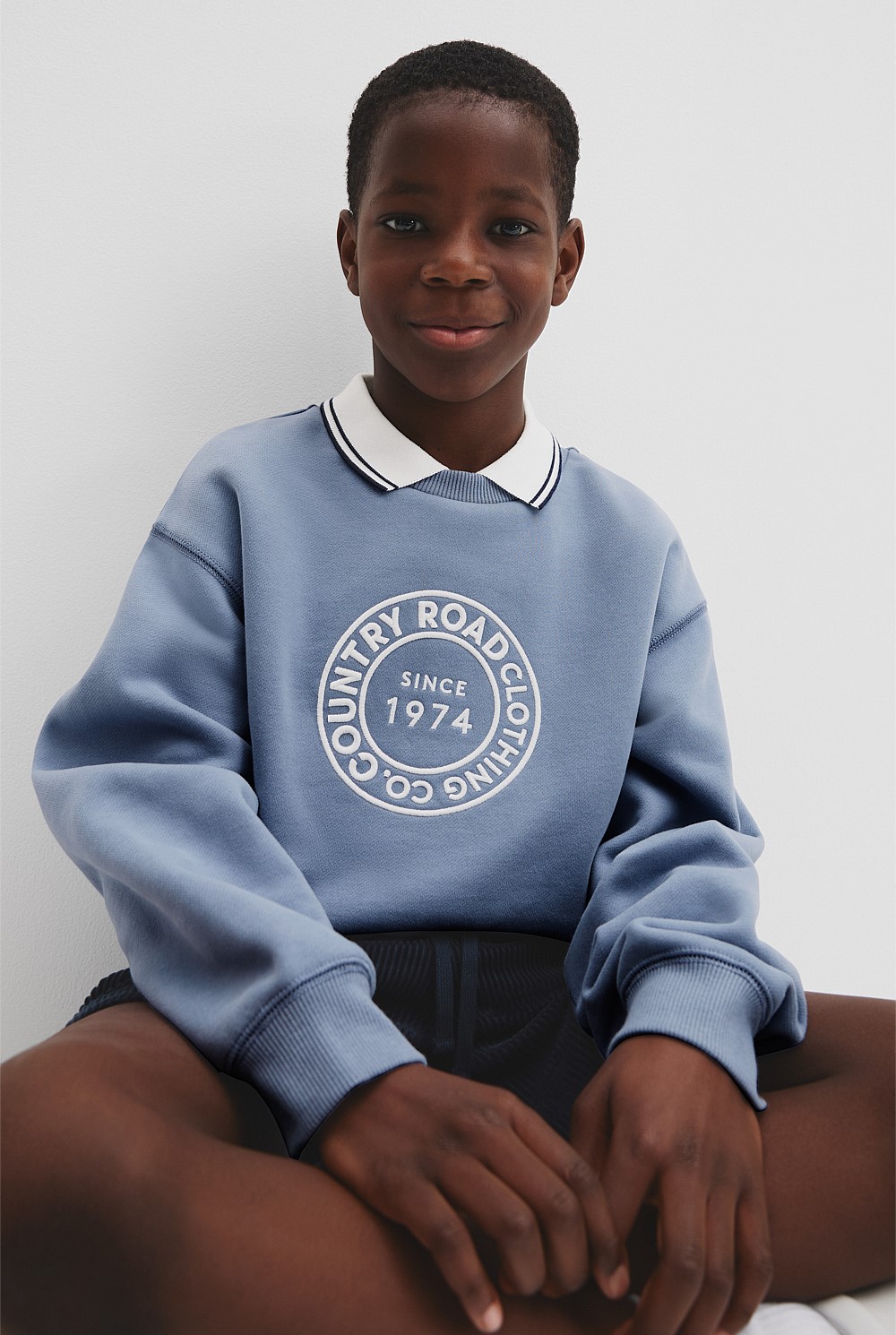 Australian Cotton Oversized Circle Logo Sweat