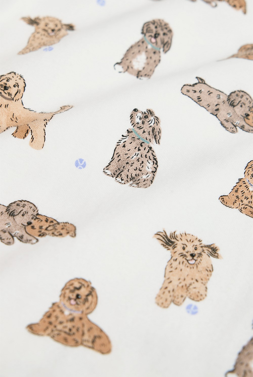 Organically Grown Cotton Dog Print Bodysuit