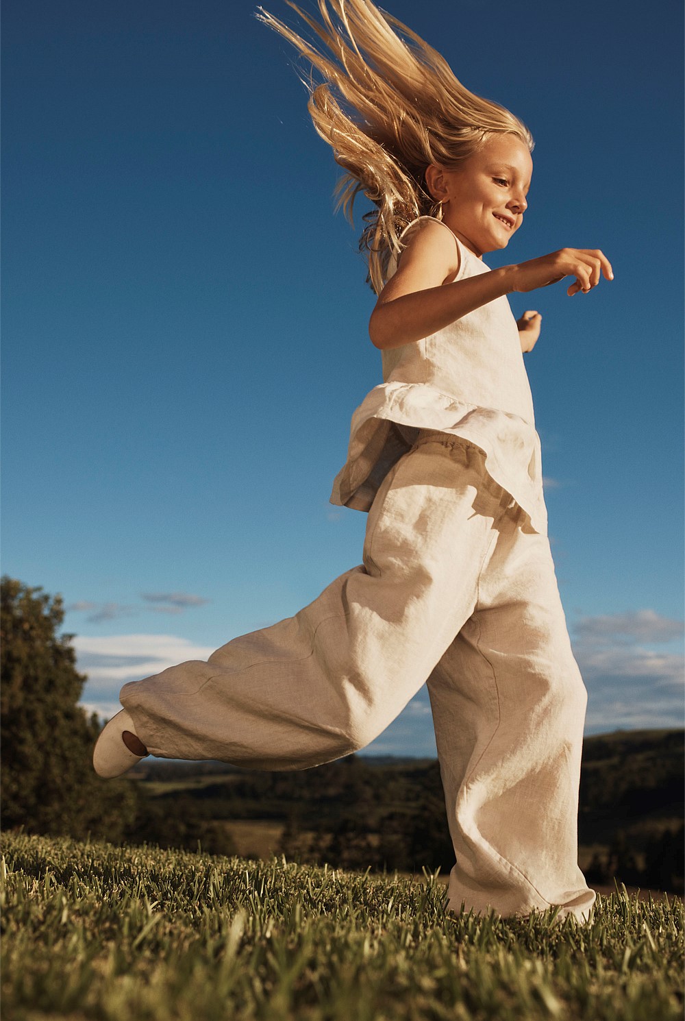 Organically Grown Linen Linen Pull On Pant