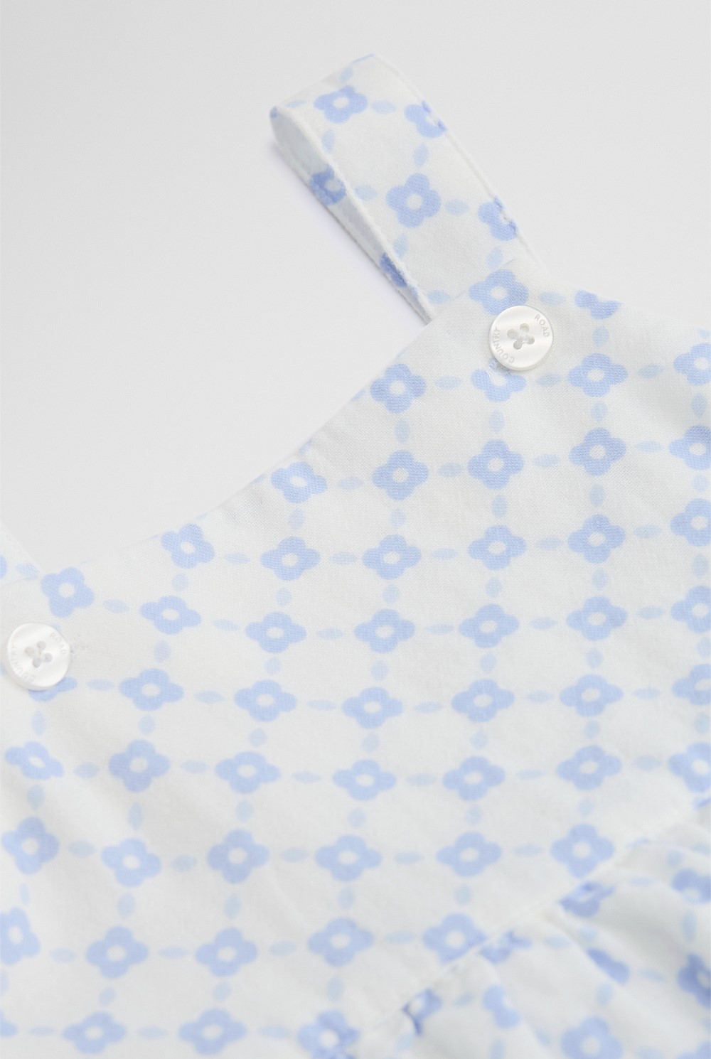 Organically Grown Cotton Tiered Romper Dress