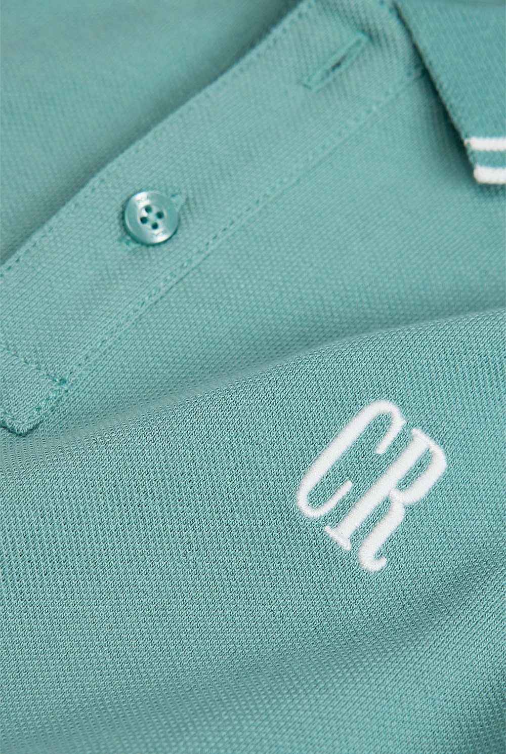 Organically Grown Cotton Logo Polo Shirt