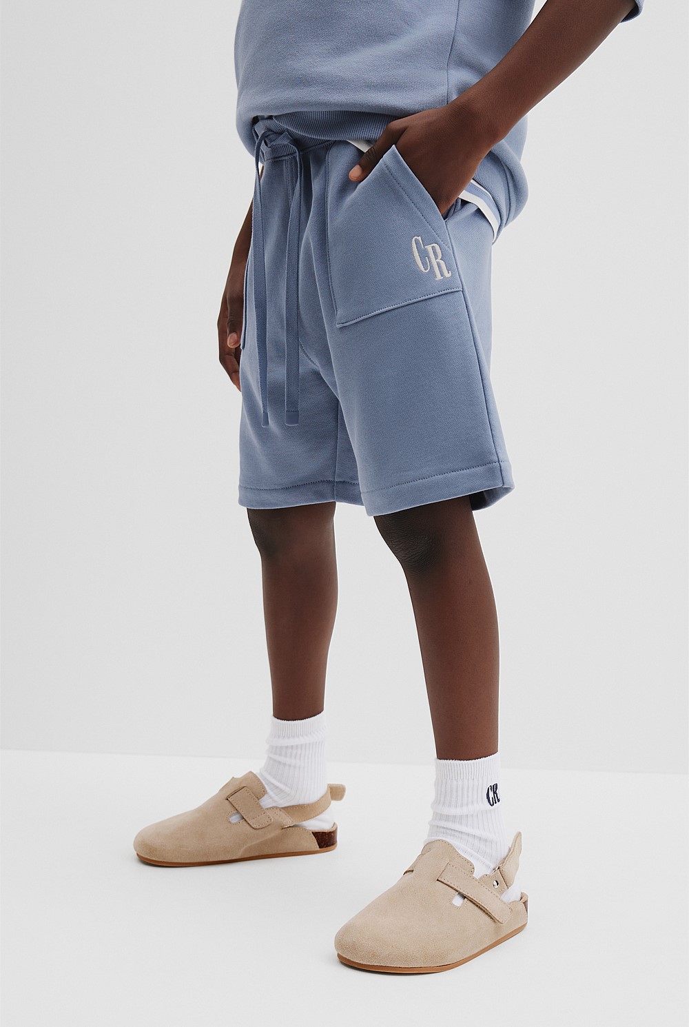 Organically Grown Cotton Pocket Detail Sweat Short