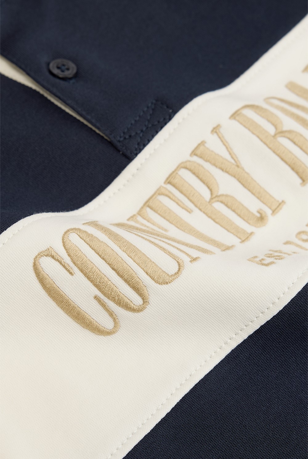 Organically Grown Cotton Logo Rugby T-Shirt