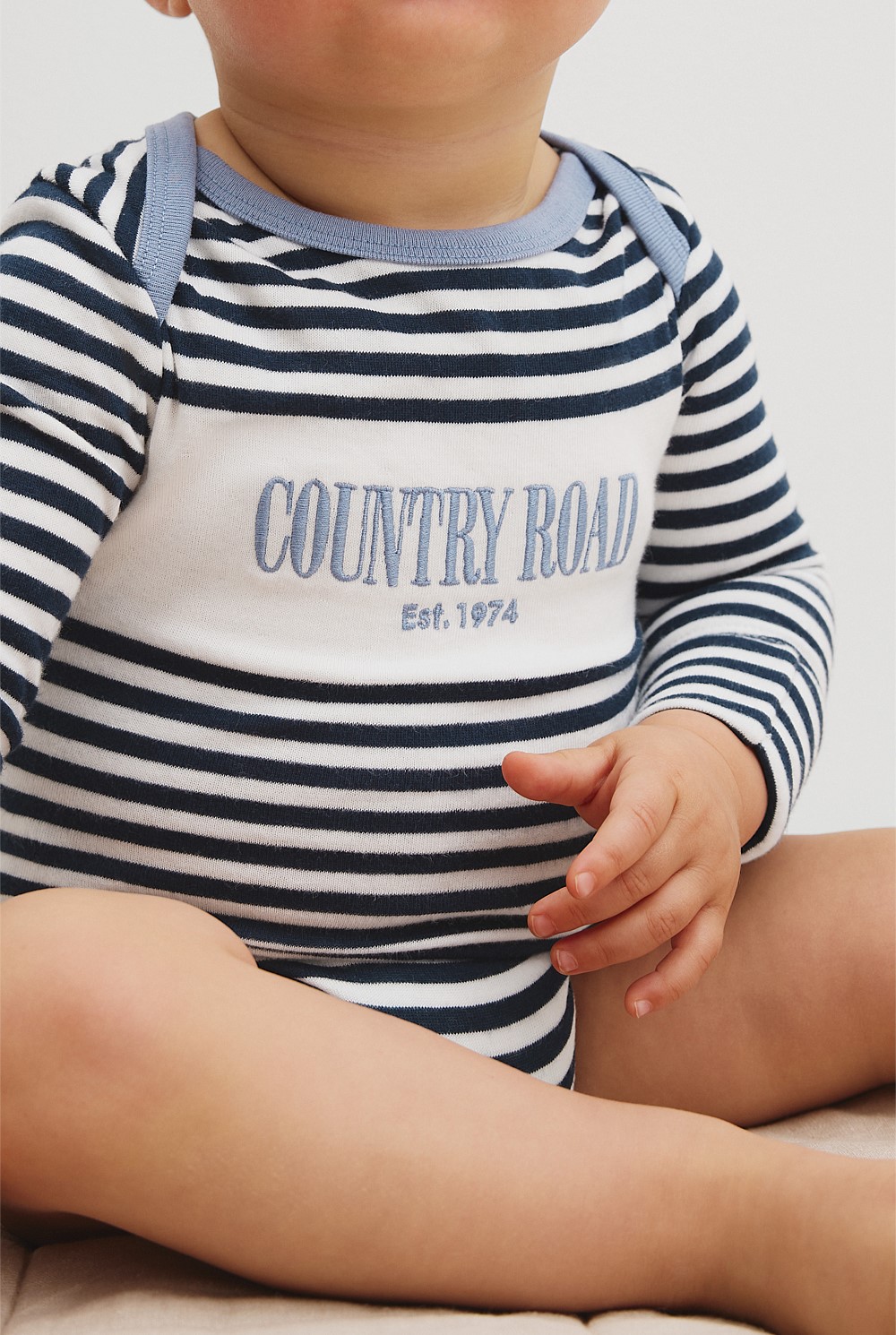 Organically Grown Cotton Long Sleeve Heritage Bodysuit