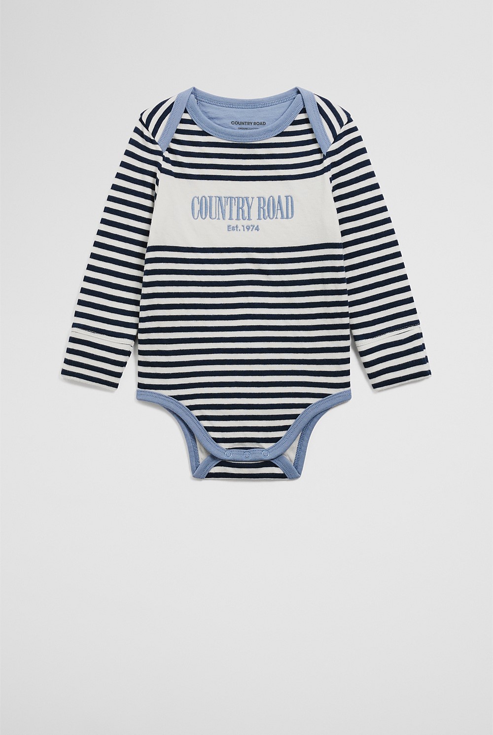 Organically Grown Cotton Long Sleeve Heritage Bodysuit