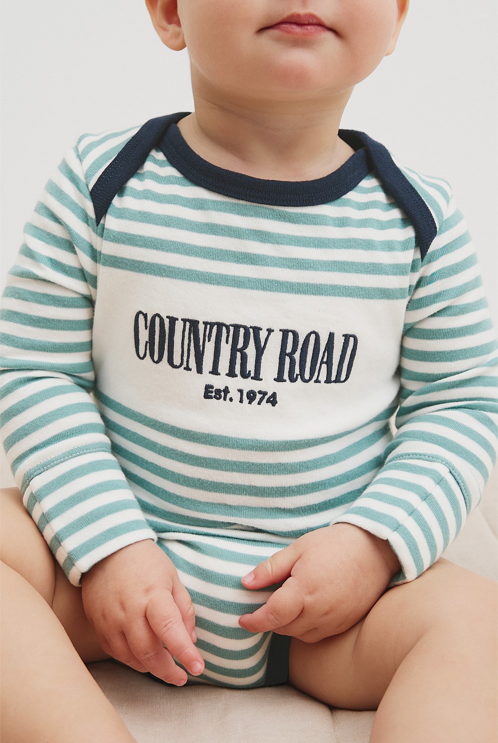 Organically Grown Cotton Long Sleeve Heritage Bodysuit