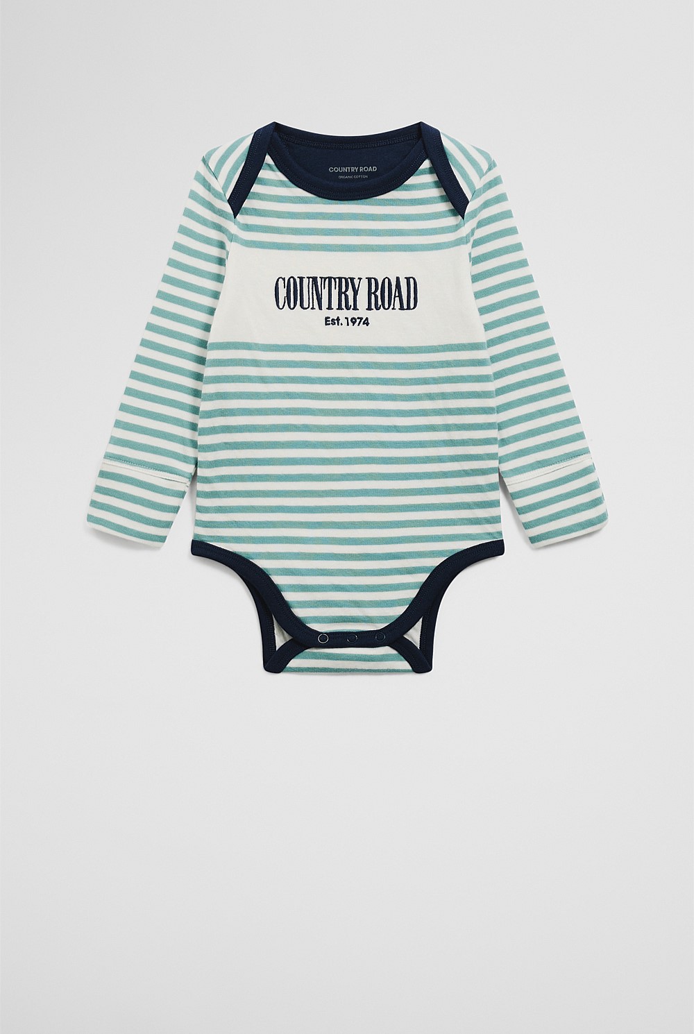 Organically Grown Cotton Long Sleeve Heritage Bodysuit