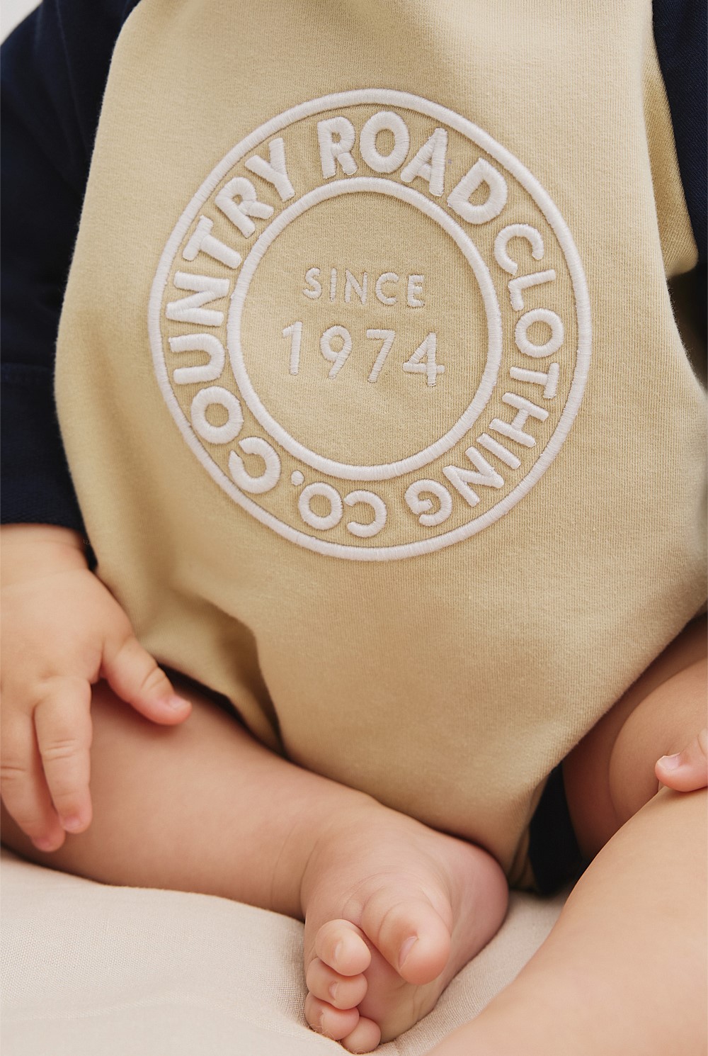 Organically Grown Circle Logo Sweat Bodysuit