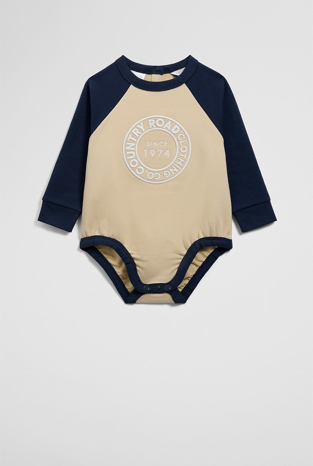 Organically Grown Circle Logo Sweat Bodysuit