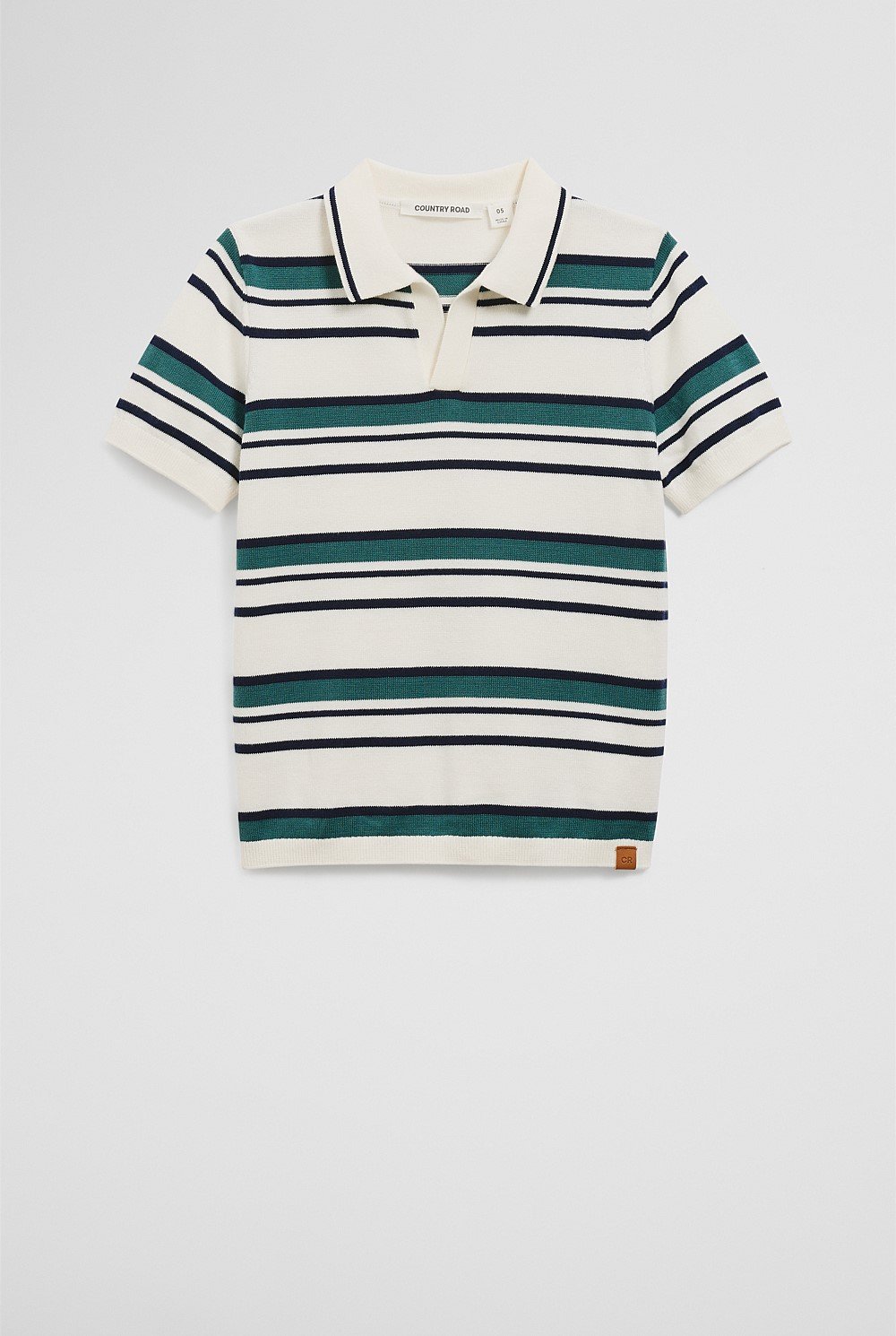 Stripe Knit Polo