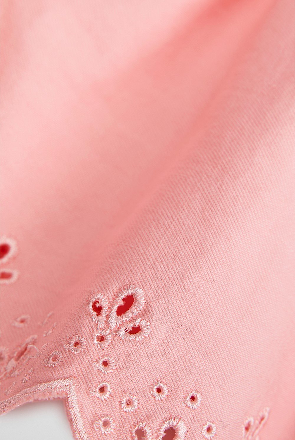 Organically Grown Cotton Denim Broderie Short