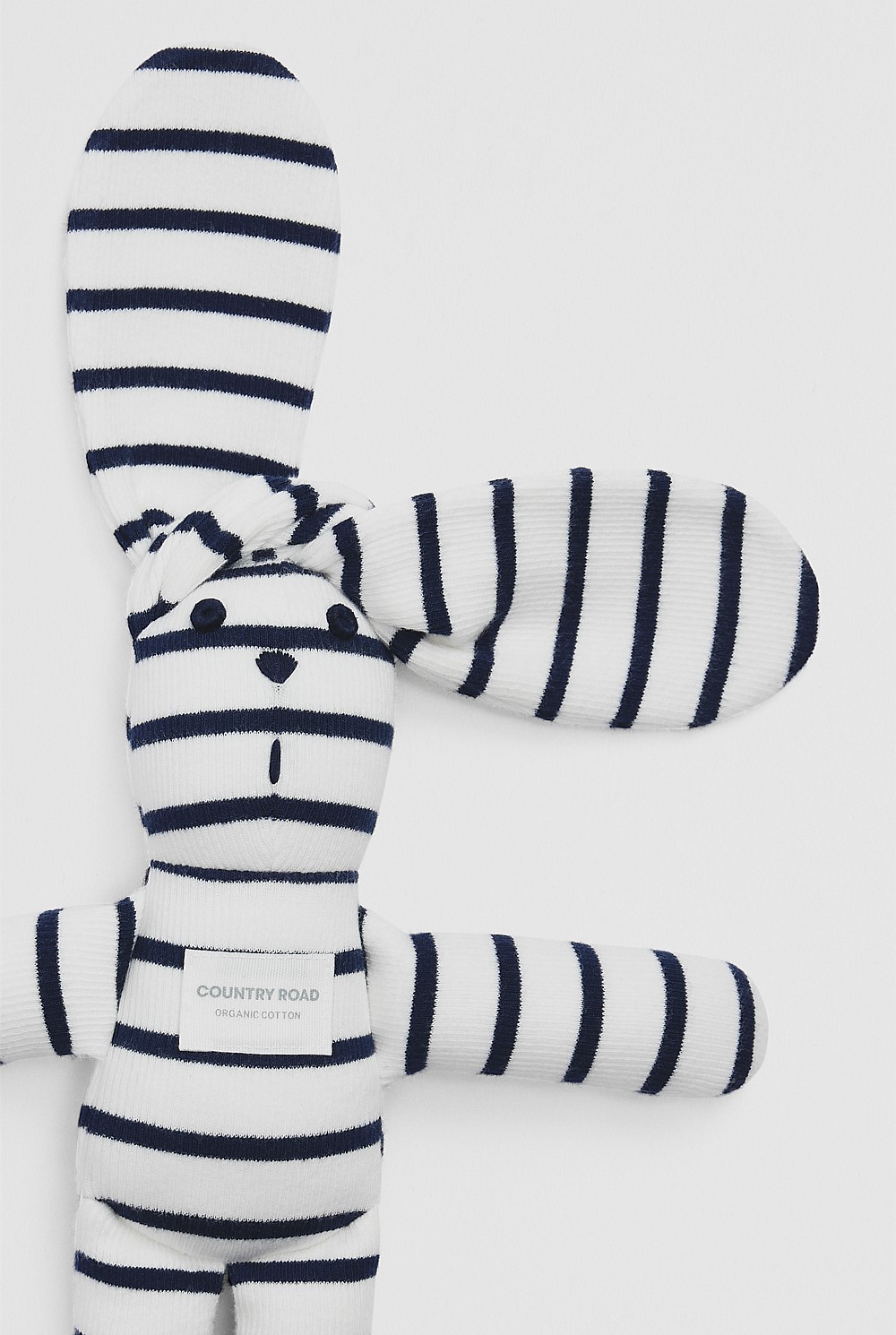 Organically Grown Cotton Stripe Rib Bunny