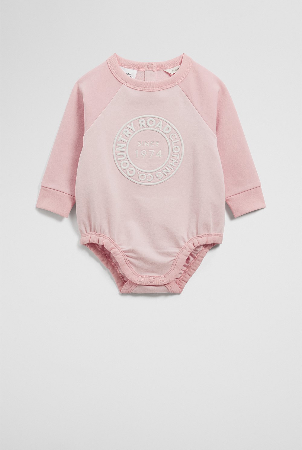 Organically Grown Circle Logo Sweat Bodysuit