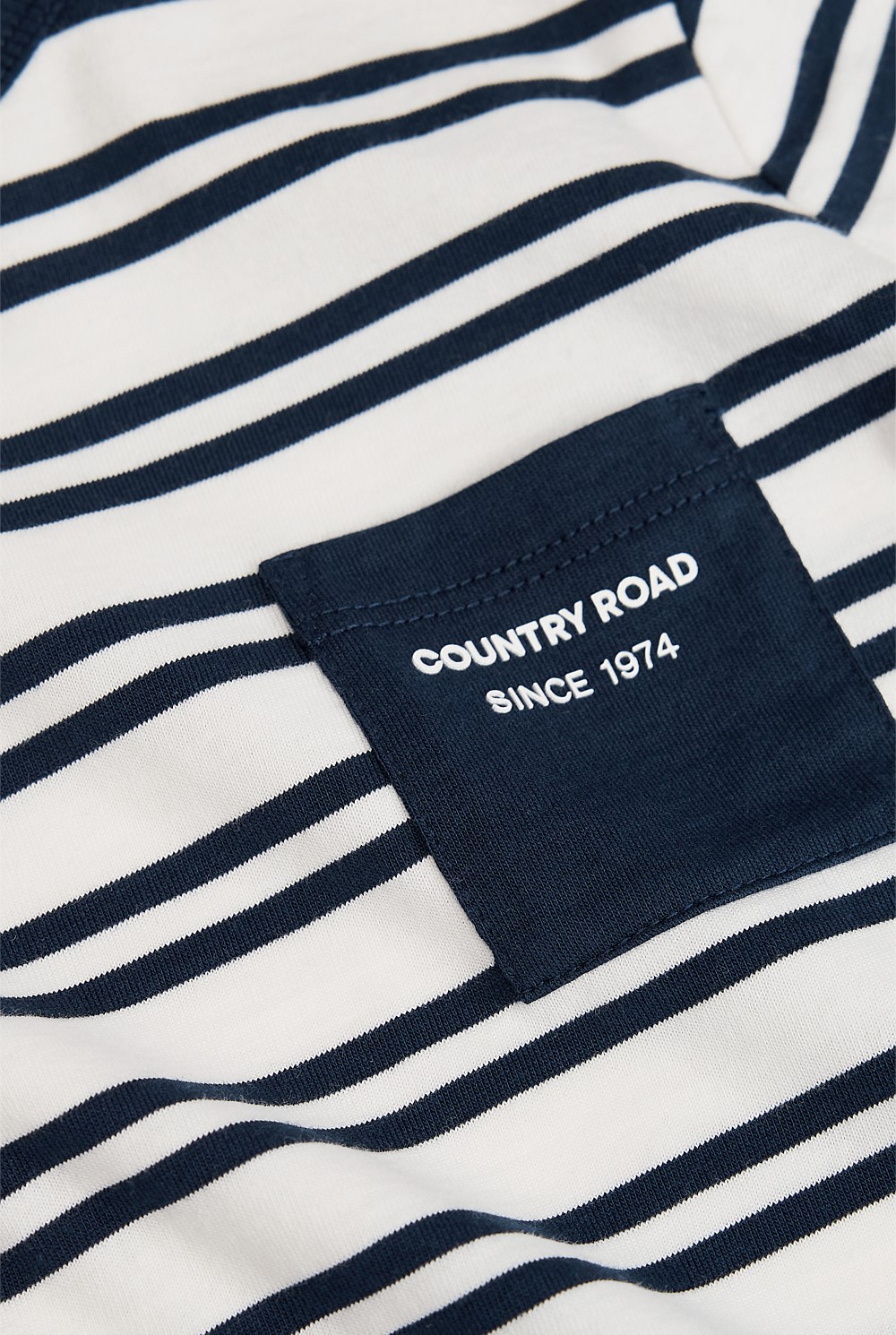 Organically Grown Cotton Stripe Pocket T-Shirt