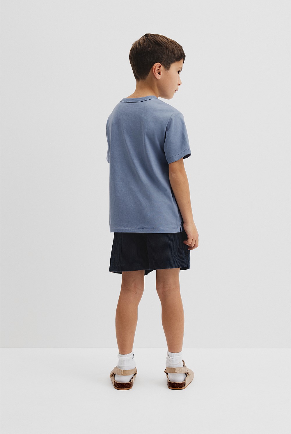 Organically Grown Cotton Boucle Logo T-Shirt