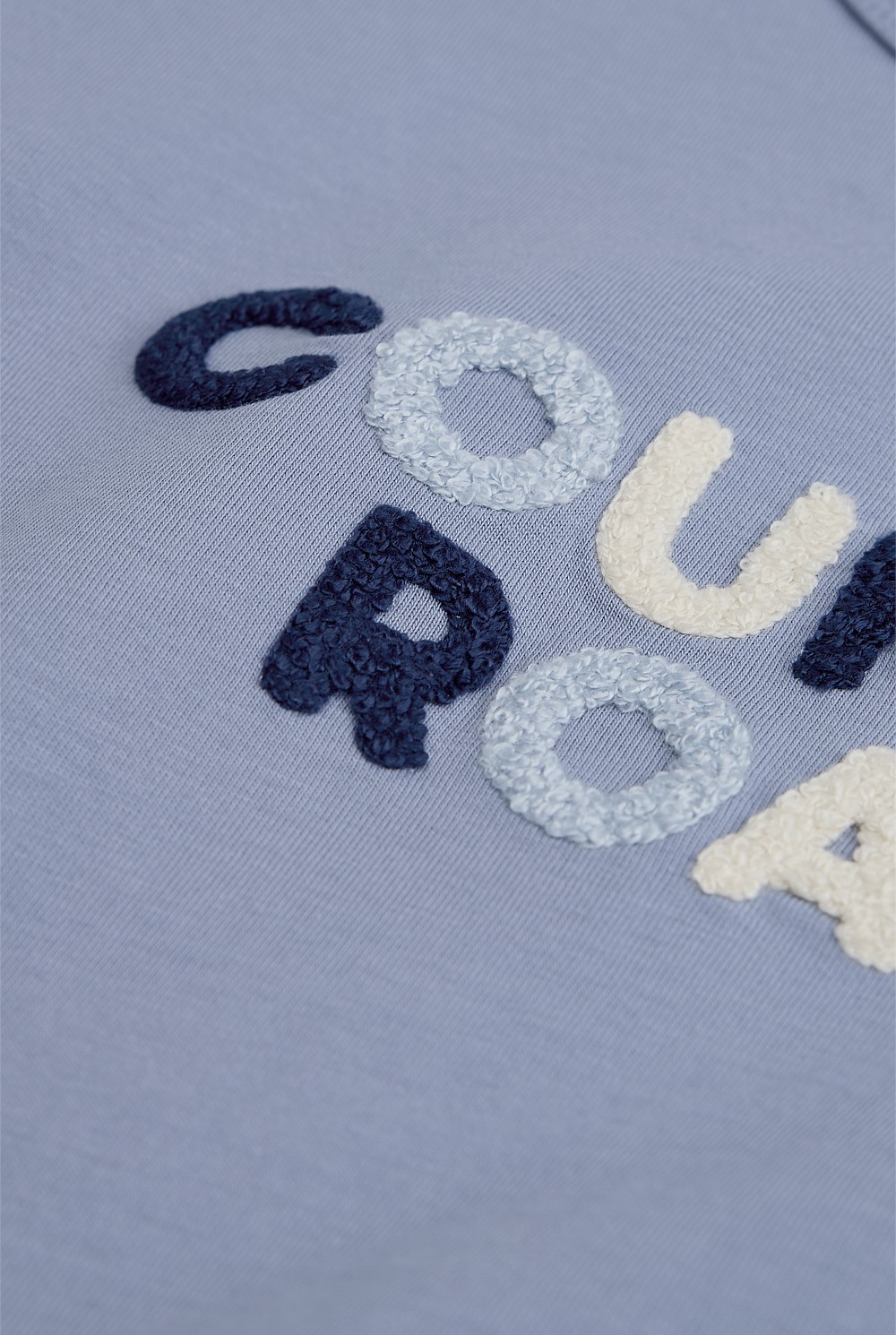 Organically Grown Cotton Boucle Logo T-Shirt