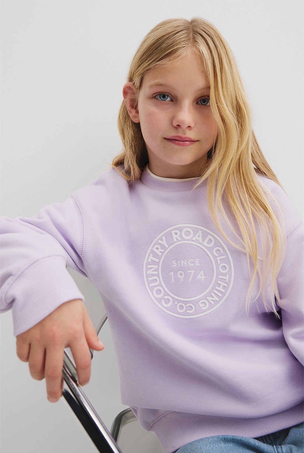 Australian Cotton Oversized Circle Logo Sweat