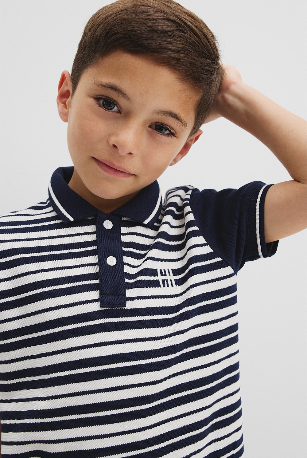 Organically Grown Cotton Country Road Logo Polo Shirt