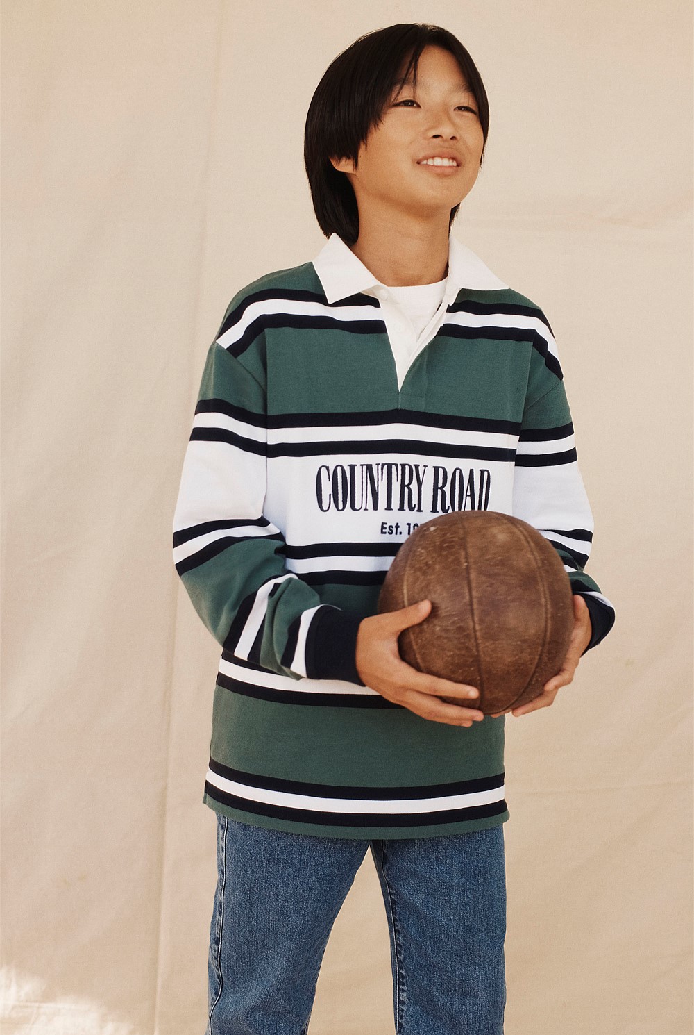 Teen Australian Cotton Panelled Rugby Shirt