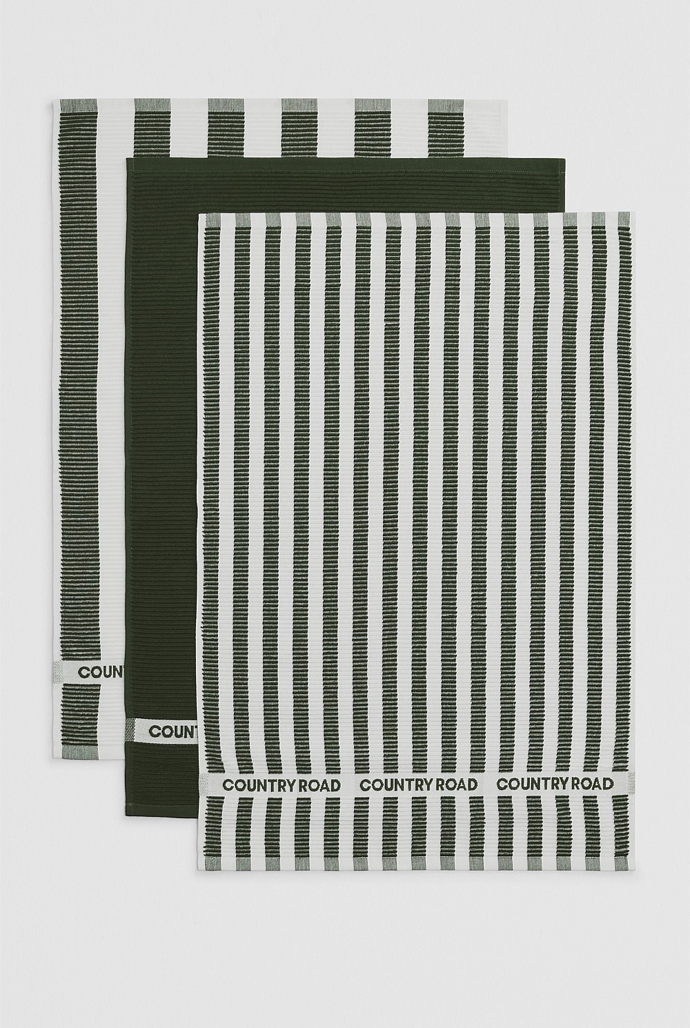 CR Stripe Australian Cotton Tea Towel Pack of 3