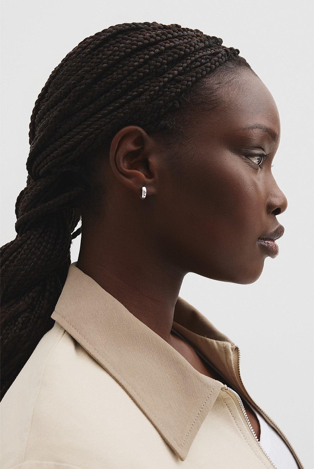 Small Slim Hoop Earring