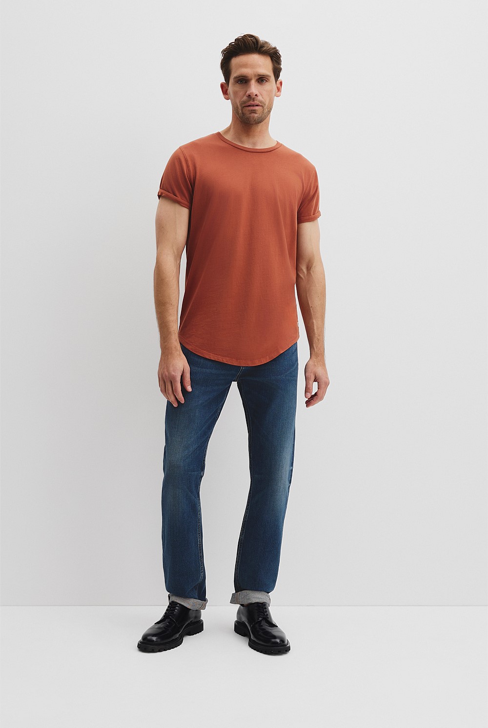 Australian Cotton Longline Garment Dye T-Shirt