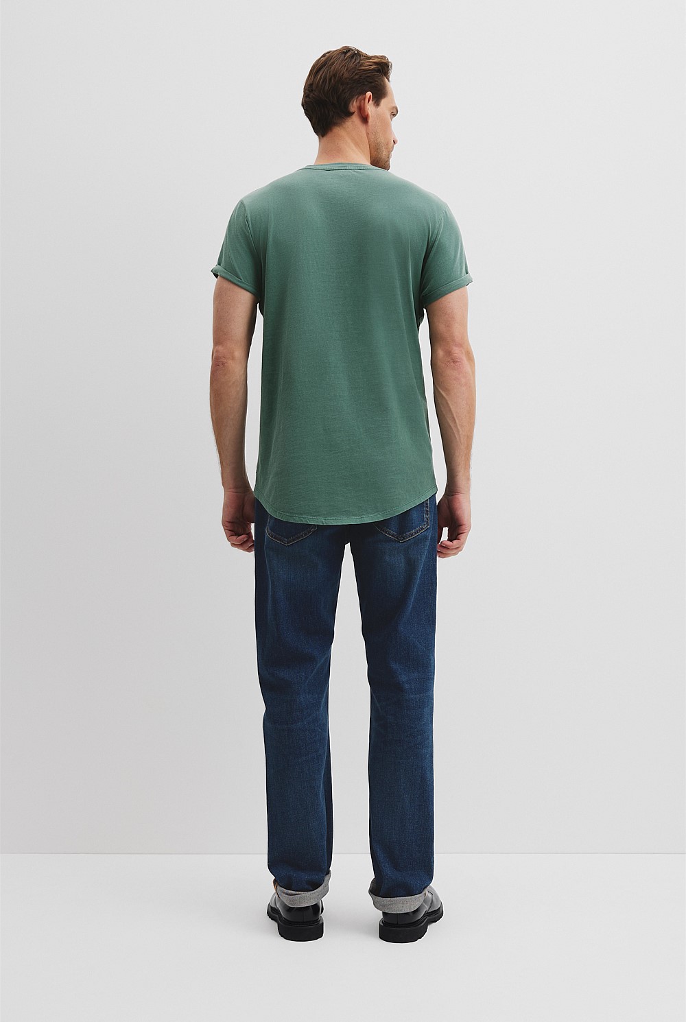 Australian Cotton Longline Garment Dye T-Shirt