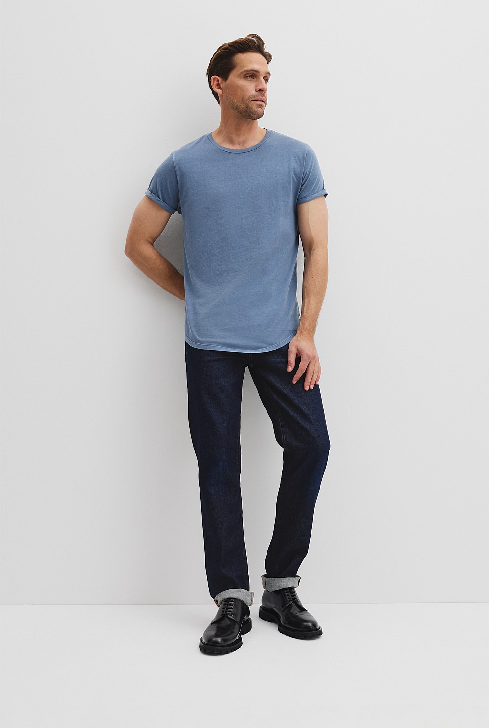 Australian Cotton Longline Garment Dye T-Shirt