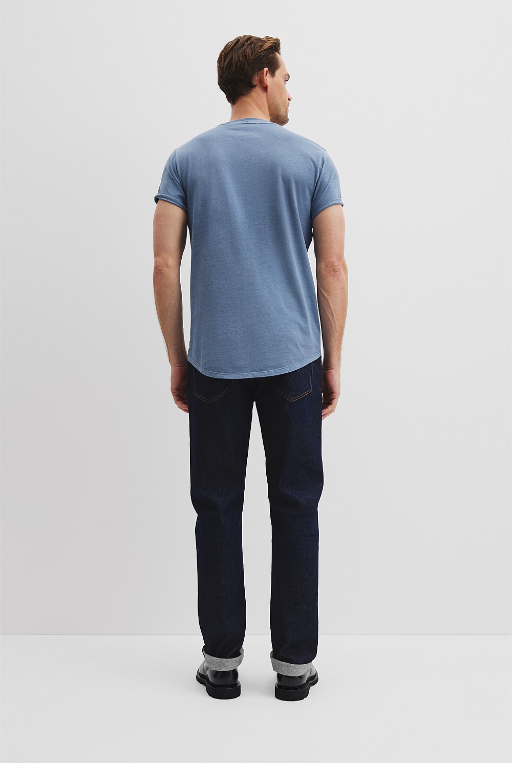 Australian Cotton Longline Garment Dye T-Shirt