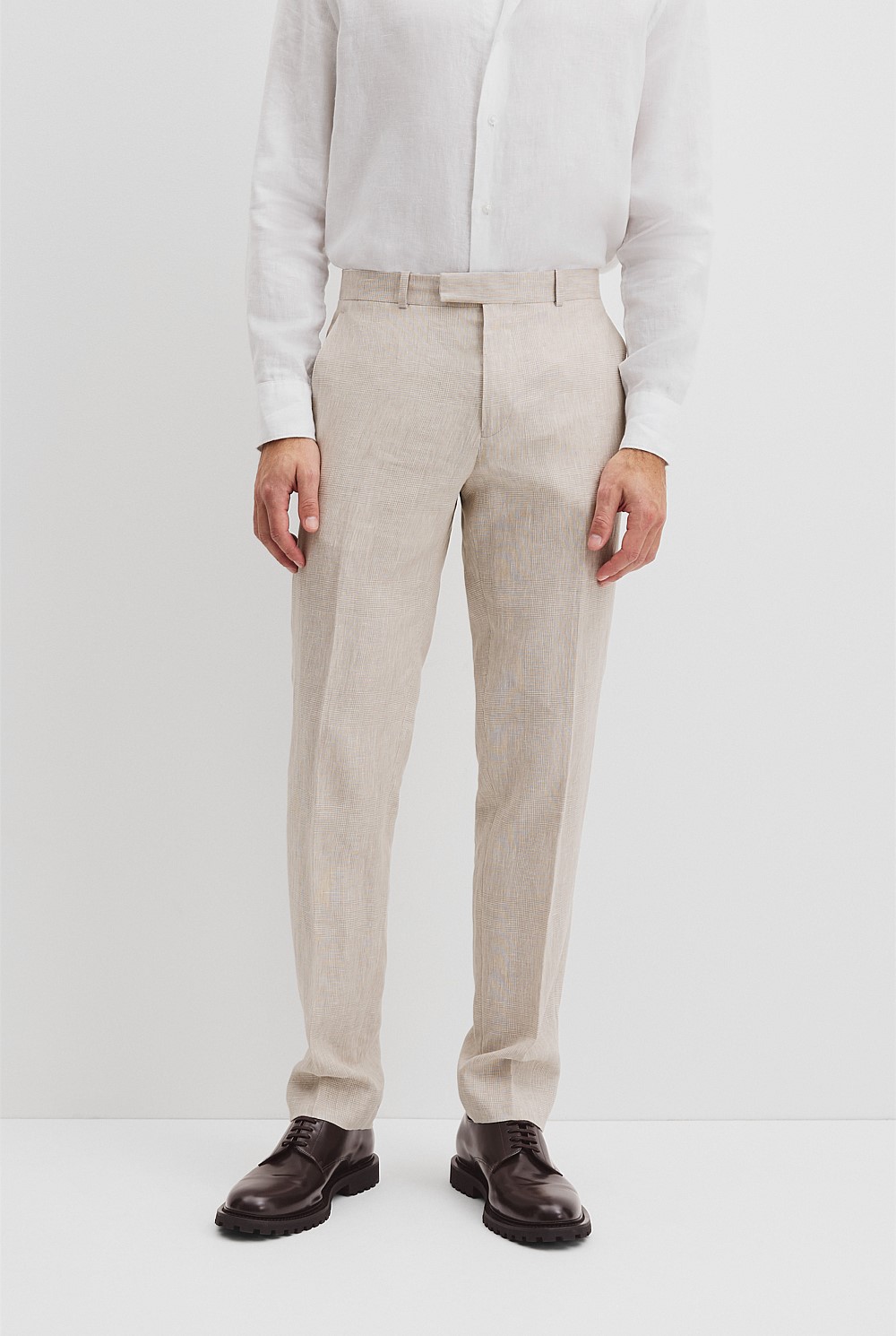 Linen Check Pant