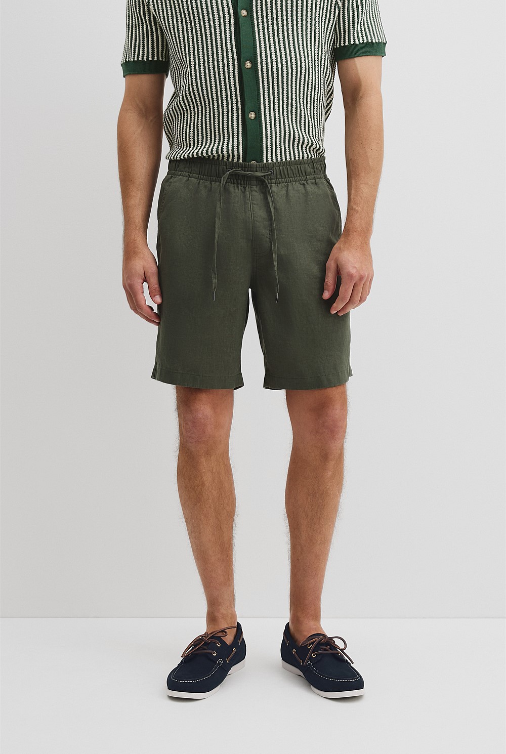 Organically Grown Linen Drawcord Short