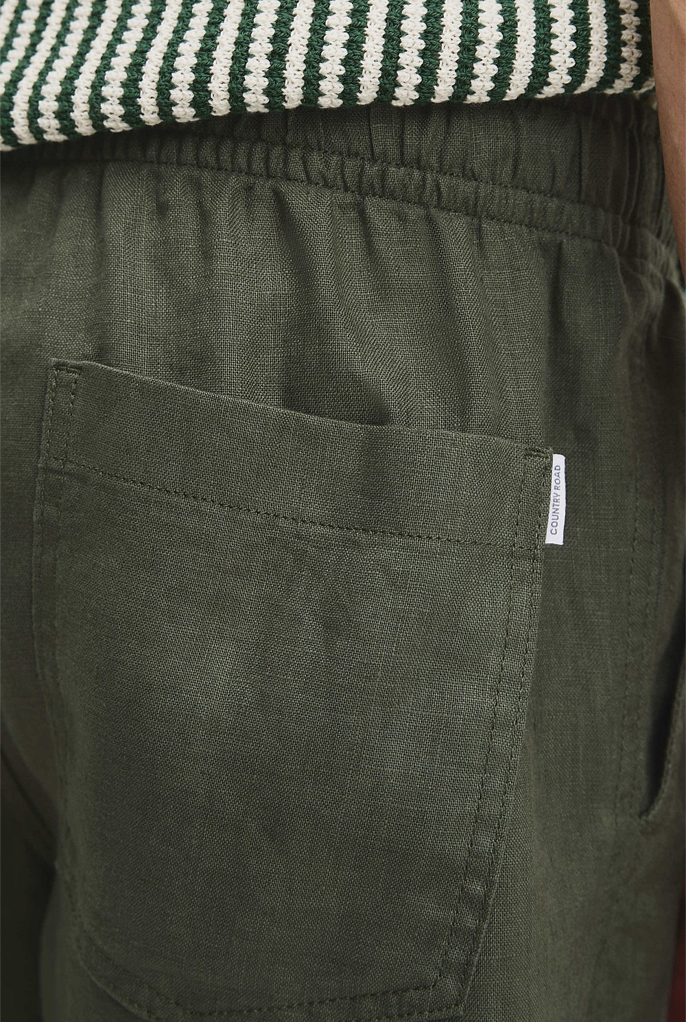 Organically Grown Linen Drawcord Short