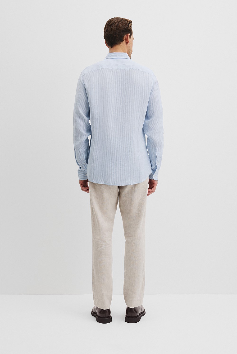 Regular Fit Organically Grown Linen Stripe Shirt