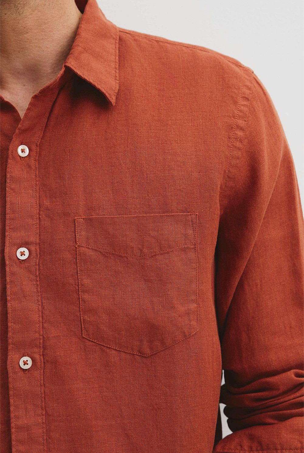 Regular Fit Organically Grown Linen Shirt