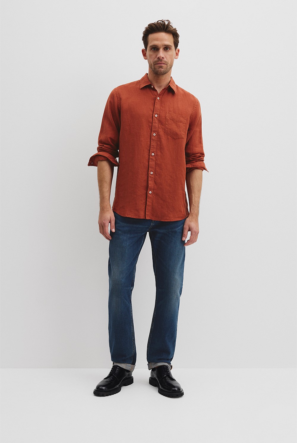 Regular Fit Organically Grown Linen Shirt