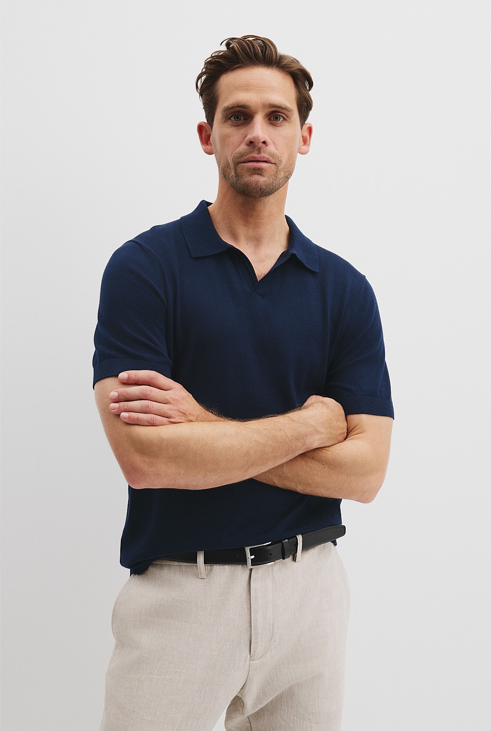 Australian Cotton Blend Silk Trophy Polo