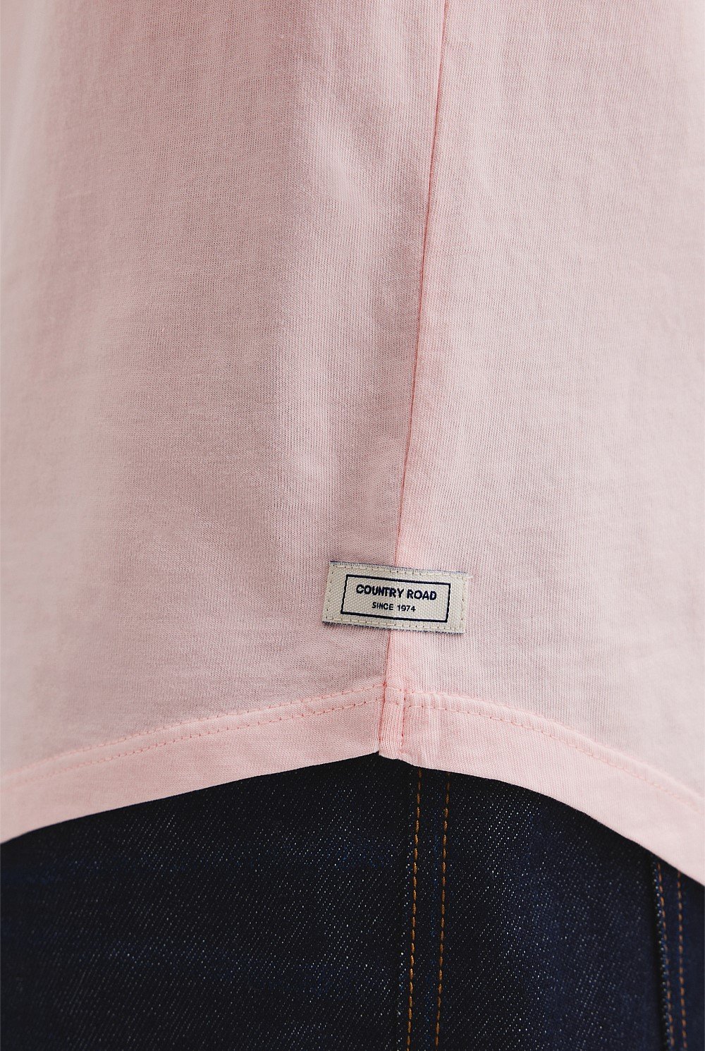 Australian Cotton Longline Garment Dye T-Shirt