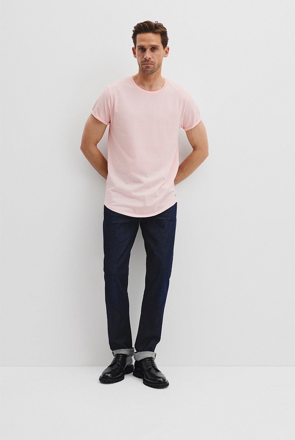 Australian Cotton Longline Garment Dye T-Shirt