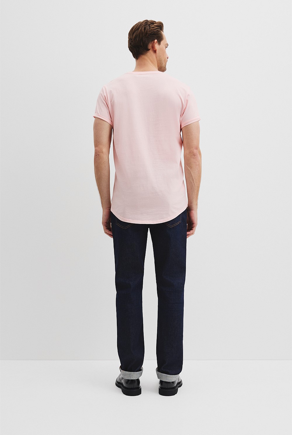Australian Cotton Longline Garment Dye T-Shirt