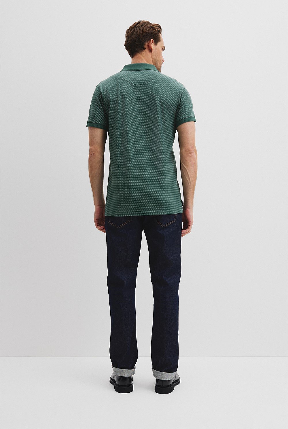 Cotton Jacquard Polo