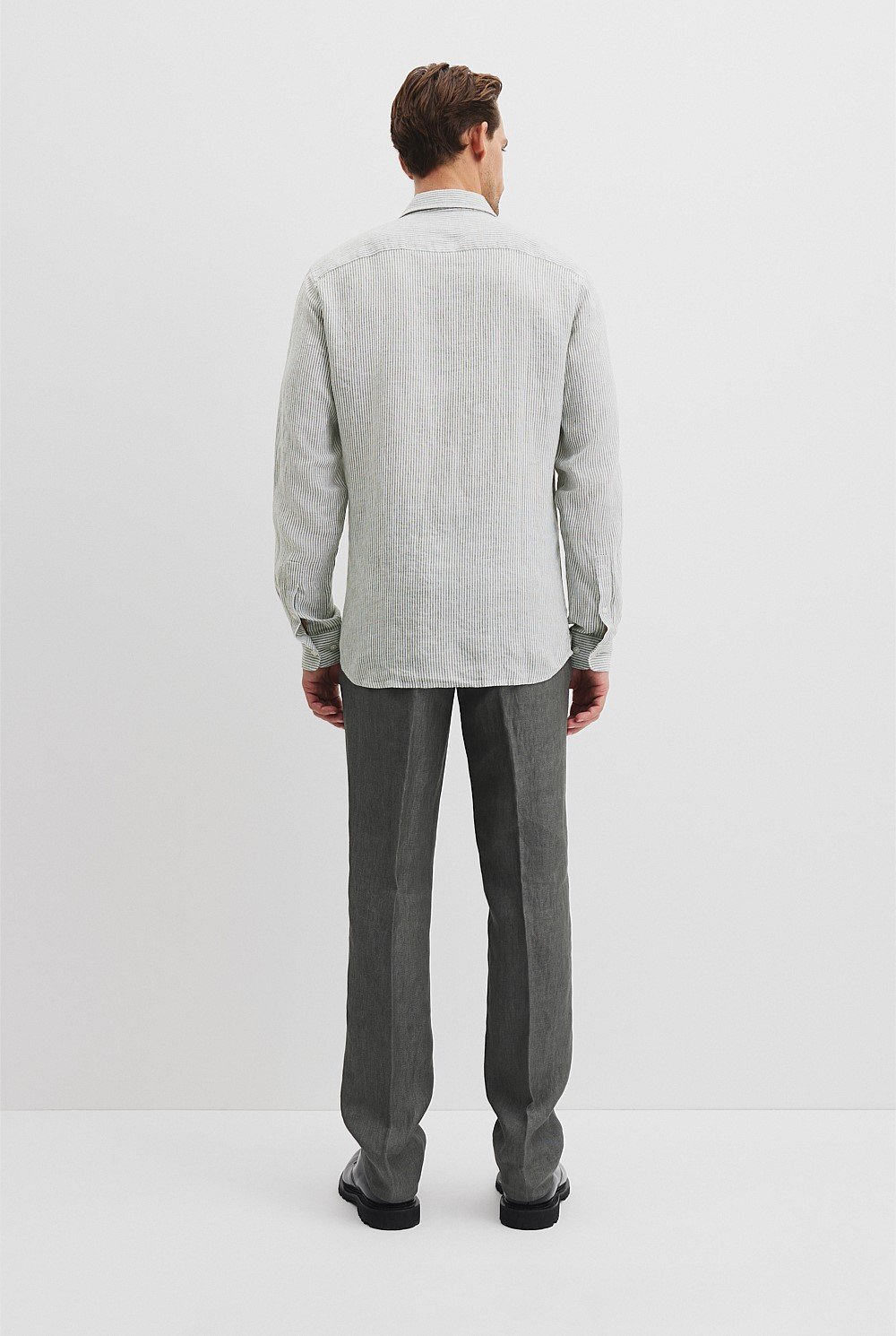 Regular Fit Organically Grown Linen Stripe Shirt