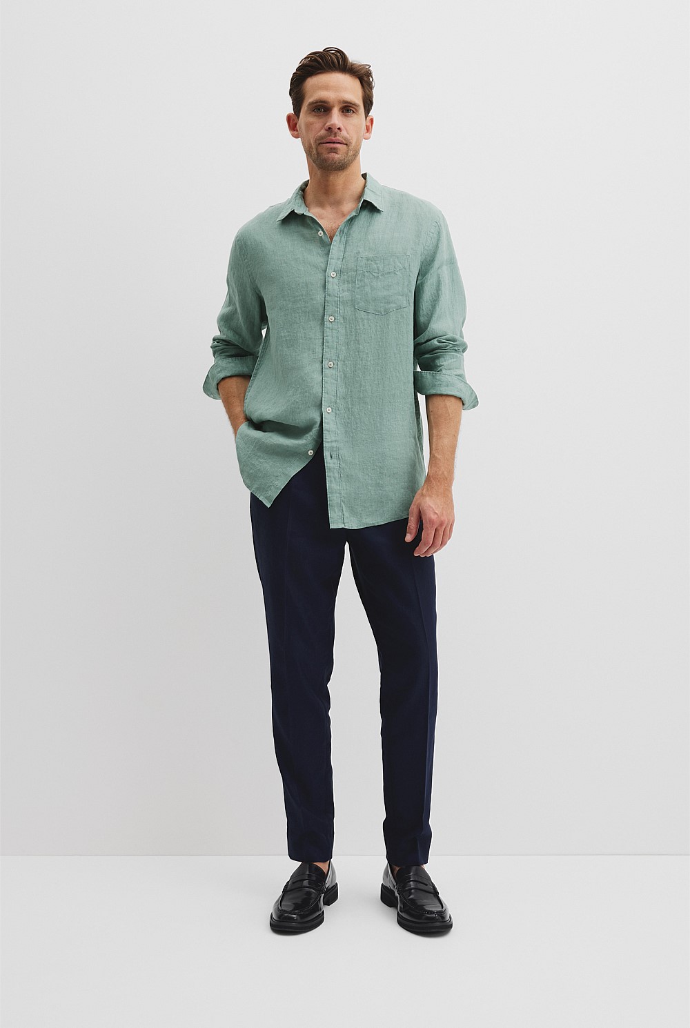 Regular Fit Organically Grown Linen Shirt