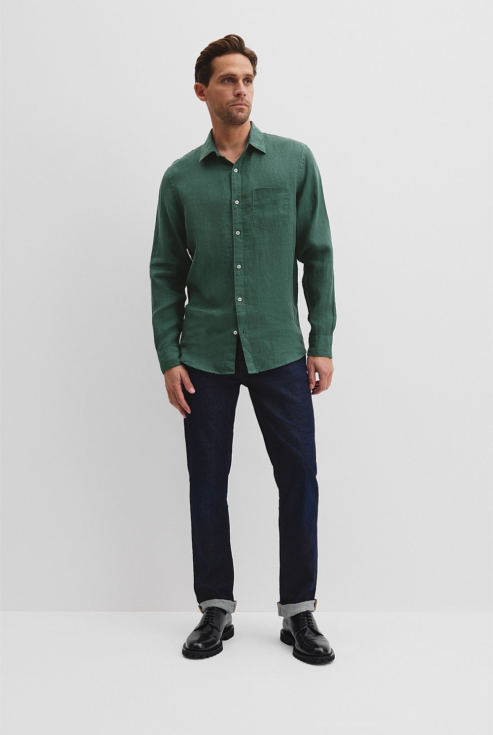 Regular Fit Organically Grown Linen Shirt