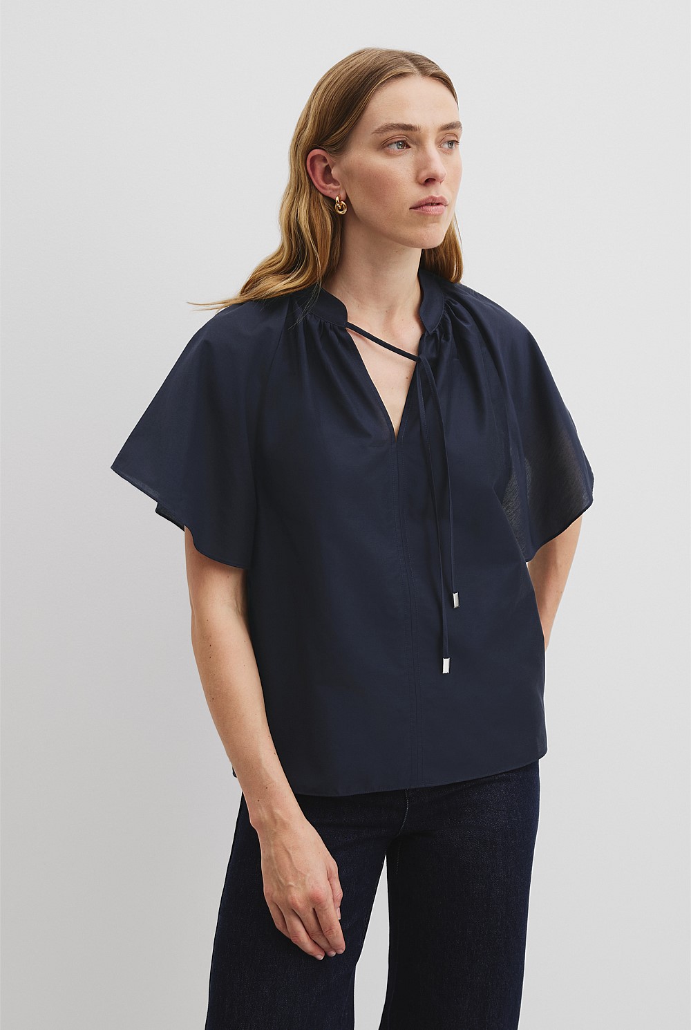 Flutter Sleeve Blouse