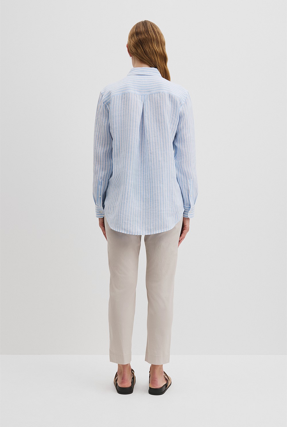Organically Grown Linen Stripe Shirt