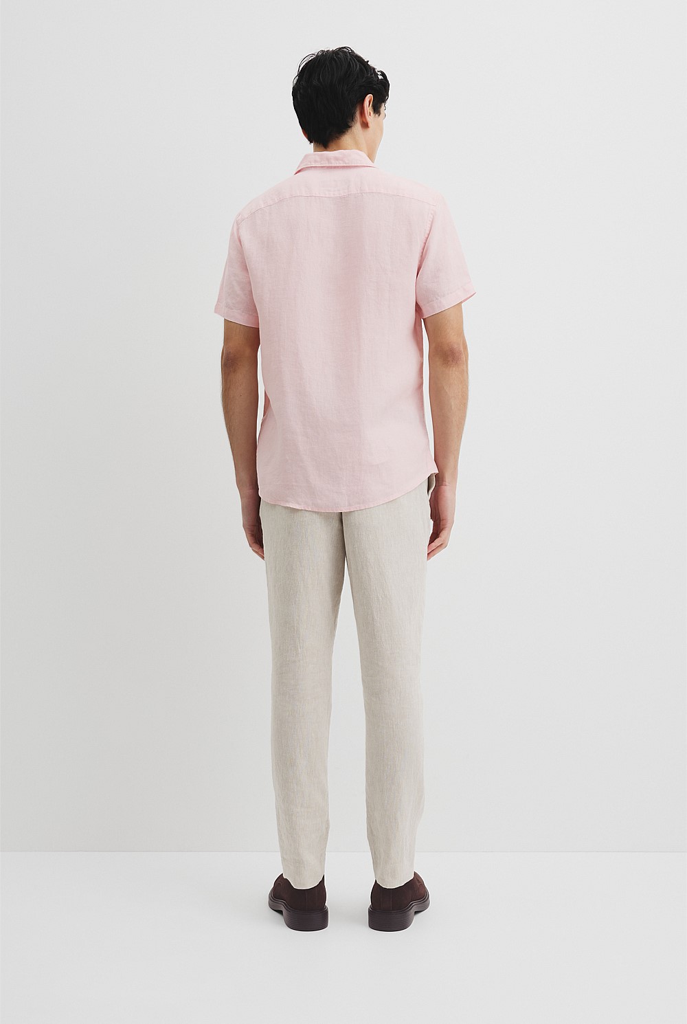 Regular Fit Organically Grown Linen Short Sleeve Shirt